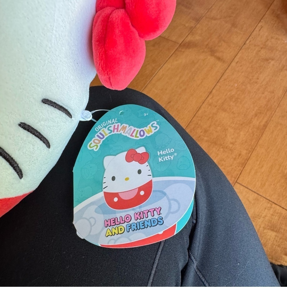 Hello Kitty Squishmallow with Red and White Accents - Picture 2 of 3